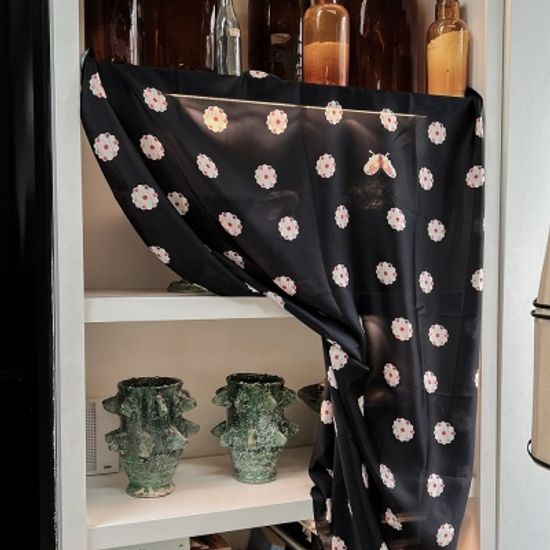 한국 전통 패브릭포스터 15 나비떨잠 흑색