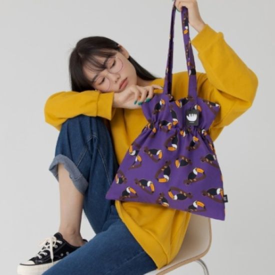 [재미핑거] 럭키에코백_ 큰부리새