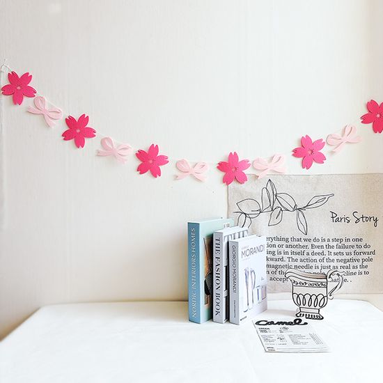 봄봄 벚꽃 리본 가랜드