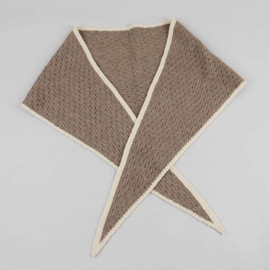 [베네]폭신 라인 마름모 머플러