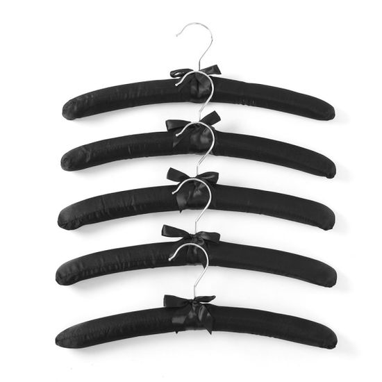 새틴 원단 옷걸이 5p세트 고급 논슬립옷걸이