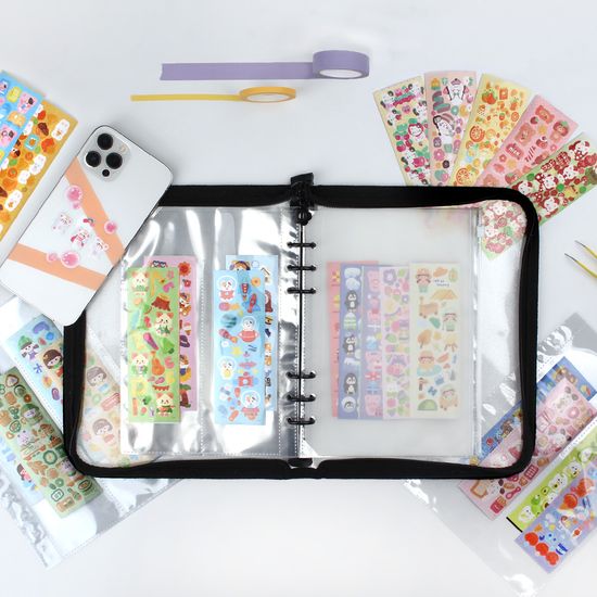 리코즈 랜덤 홀로그램 다꾸 스티커 세트 80매 