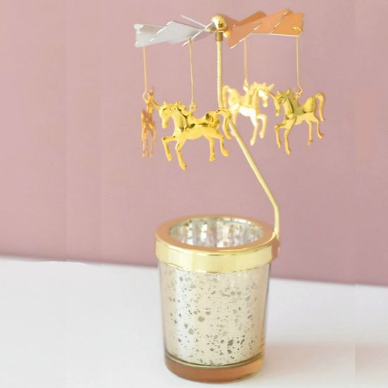 초를 켜면 회전하는 캔들 홀더