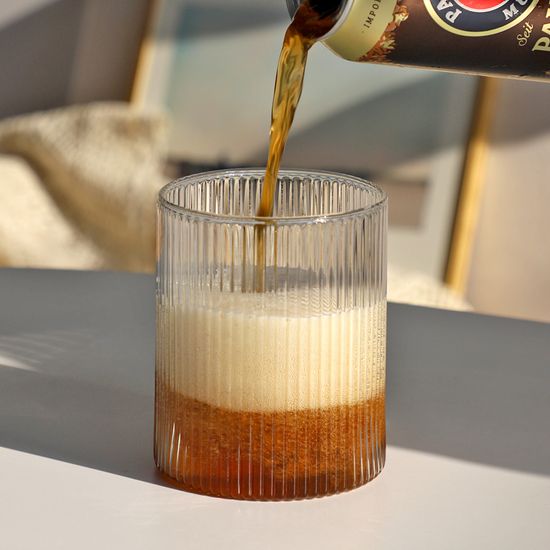 노리 스트라이프 내열유리 컵 4size 택1