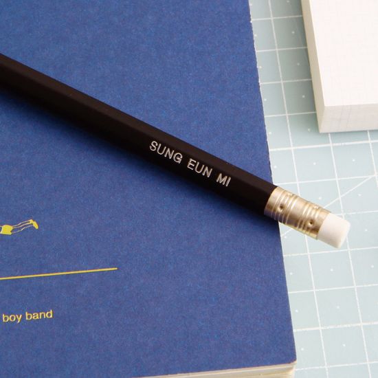 [주문제작]네임연필2B 6자루프리미엄은박_파버카스텔