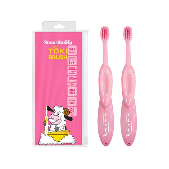 스노우버디 토끼칫솔 핑크 2P
