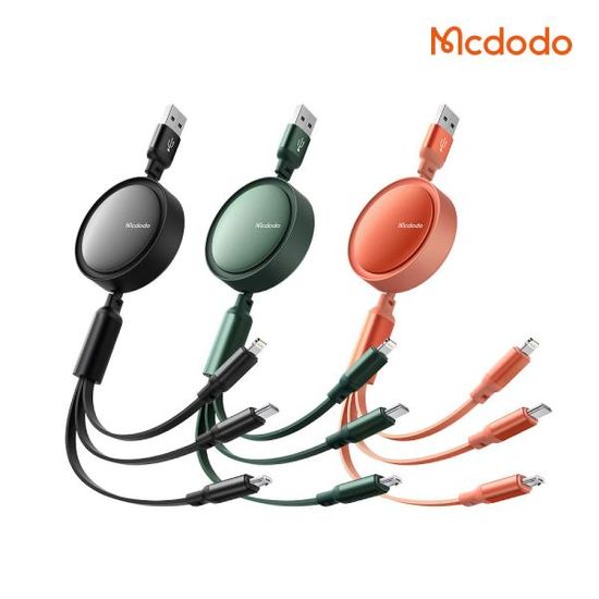 맥도도 플렉시블 3 in 1 충전 케이블 [8핀&C타입&5핀]