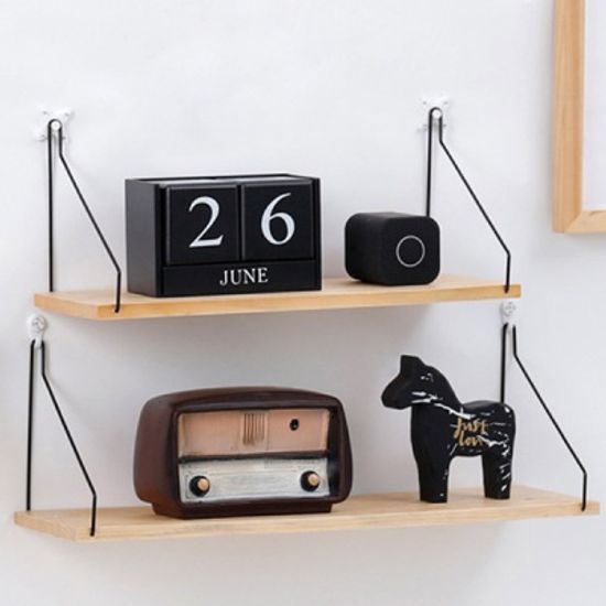 인테리어 미니 원목 벽걸이 벽선반 3size