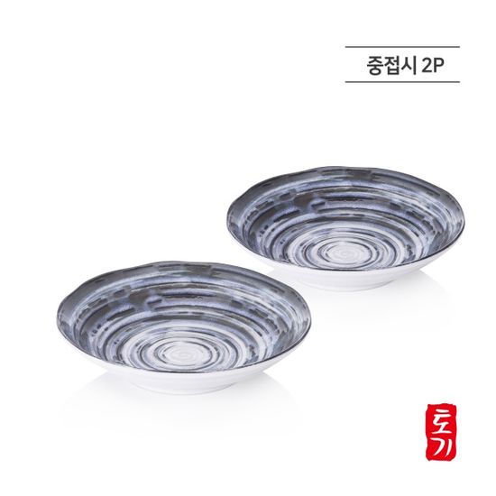 [토기] 유키조라 중접시 2p 세트 일본산