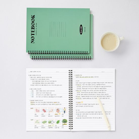 베이직 라인 노트 B5_스프링 공부 필기