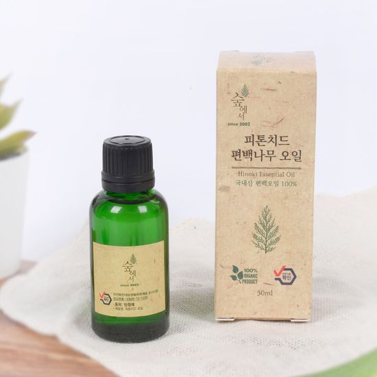 숲에서 제주산 편백나무 오일 30ml /피톤치드 산림욕