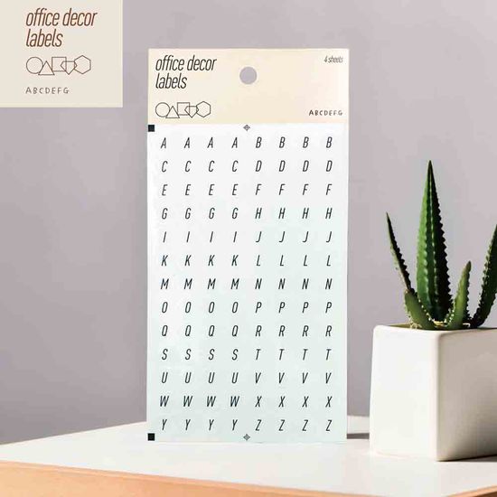 퍼니스티커  PT-001 ABCEDFG 알파벳 PET 오피스데코