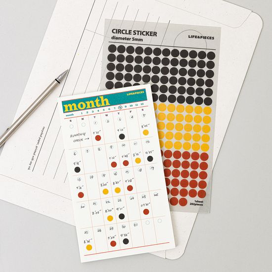 라이프앤피시스 도형 스티커 세트 (원형)