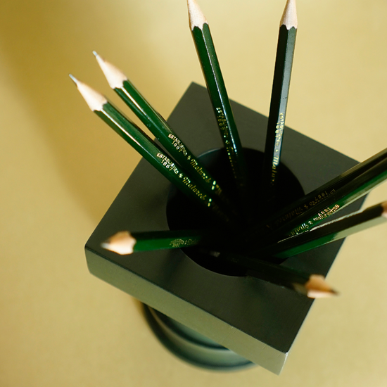 포스트 컬럼 펜슬홀더 - 딥그린