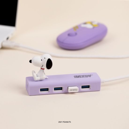 스누피 캐릭터 4PORT USB 3.0 허브
