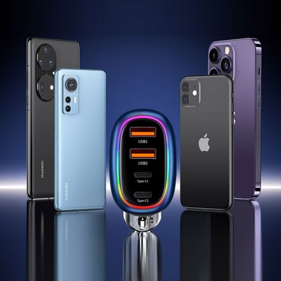 [엑스크라프트]  4포트 고속충전 시거잭 120W QC3.0