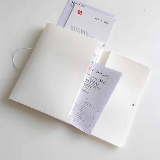 아코디언 서류 파일 포켓 클리어 정리 케이스 A4