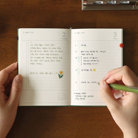 [날짜형] 2026 애티튜드 데일리 플래너 A6
