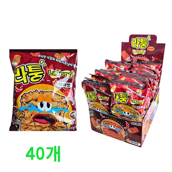 아이비전 라퉁 라면과자 마라맛 25g 40개입