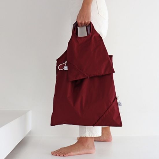 [칼라링백/레드와인] 에코백/시장가방/보조가방