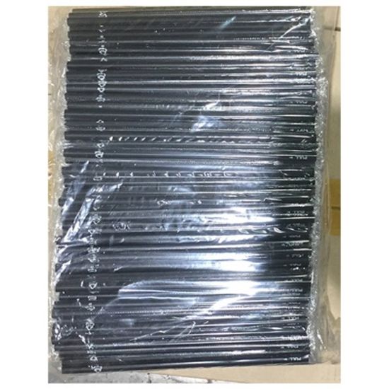 500입 검정 빨대 개별포장 21cm 일회용 스트로우 업소