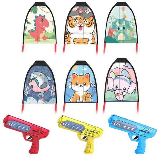 캐릭터 연날리기 고무줄 새총 권총 비행기 글라이더