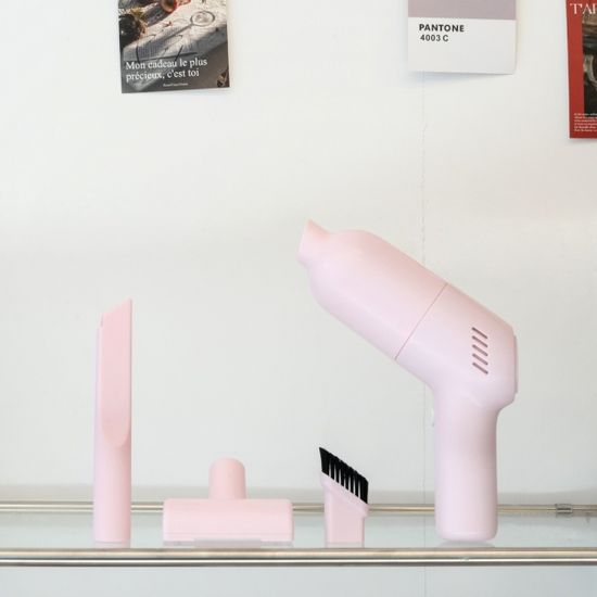 티지오 핑크 무선 미니 청소기 소형 원룸 핸디