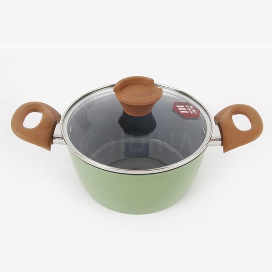 올리브 그린 IH 인덕션 냄비 6종
