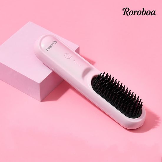 [로로보아] 스타일톡 무선 브러쉬 스타일러 고데기