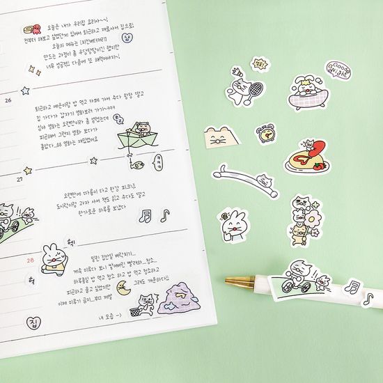 아이코닉 위블스 다이어리 데코 스티커팩