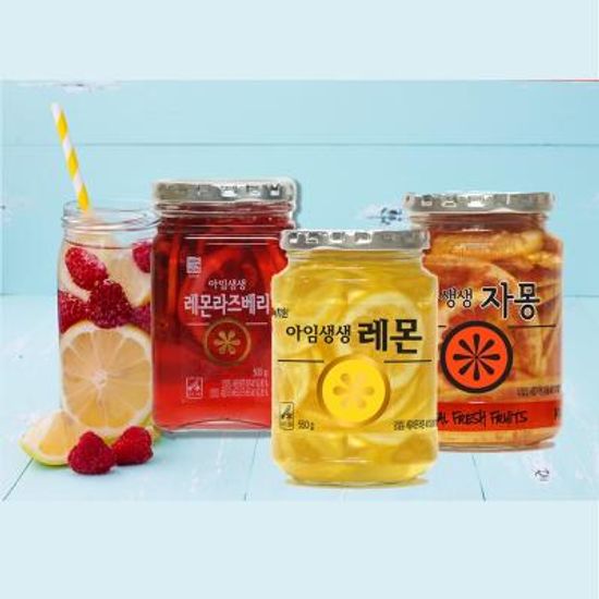 아임생생 과일청 3종 (레몬+자몽+레몬라즈베리)