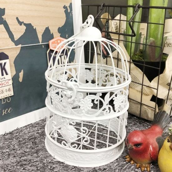 플로라 가든 화이트 새장 스몰