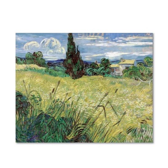 고흐 - 사이프러스 나무가 있는 녹색 밀밭