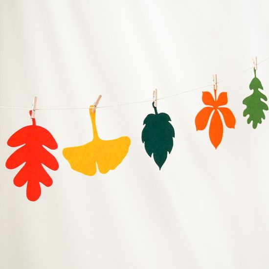 가을 낙엽 가랜드