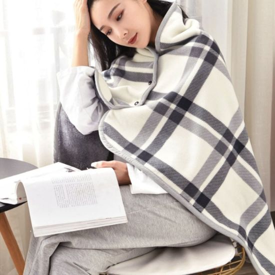블랭킷 똑딱이단추 망토 담요 무릎 집순이 입는담요