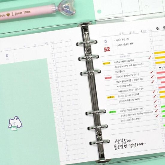 핑크풋 2000 6공스터디플래너_리필(2개월)