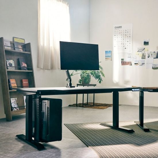 루나랩 듀얼모터 전동 높이조절 책상 1500 (택배발송)