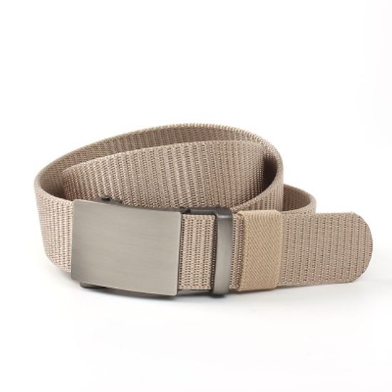 자동버클 패브릭 벨트(베이지) 혁띠 남자캐주얼벨트