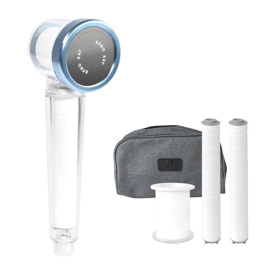 해외 여행용 3단 필터 샤워기 / 석회질 제거