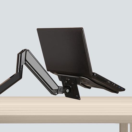 노트북거치대 받침 태블릿 모니터 암 싱글 블랙 H710