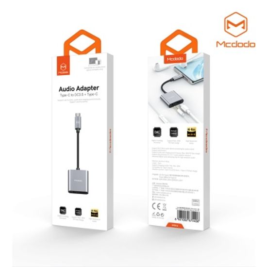 맥도도 USB C to 3.5mm AUX+C타입 충전 듀얼 젠더