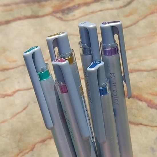 파이롯트 젤잉크 중성펜 0.4mm 쥬스업 6색 메탈릭 6CM