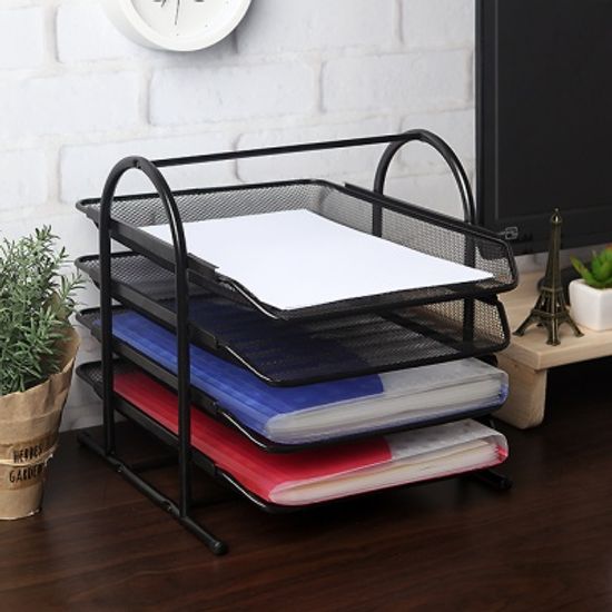 4단 철제 문서보관함/파일정리 문서보관 책상서류함