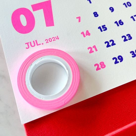 형광 마스킹 테이프 5mm x 10m 5종