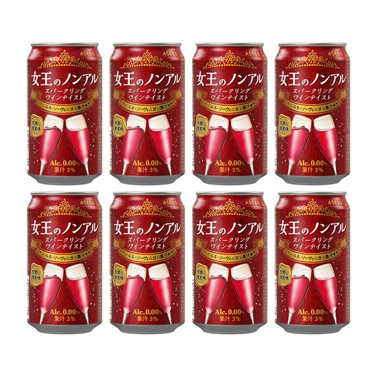 여왕의논아르 스파클링 레드 350ml 8캔 논알콜와인