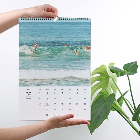 오첵 2027년 15개월 벽걸이달력 올마이데이즈