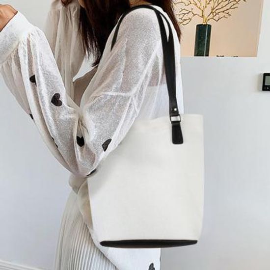 무지 캔버스 숄더가방 여성 작은백 직장인 편한