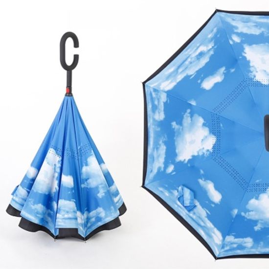 C형 거꾸로 8K 수동 장우산