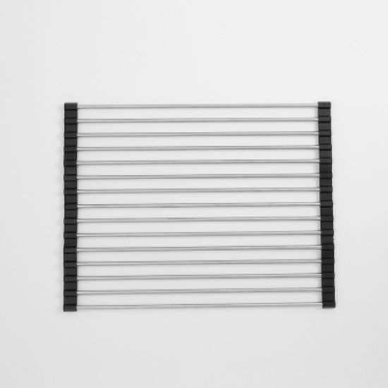 리빙홈 싱크롤 선반 물빠짐 싱크대건조대 블랙