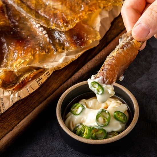 캠핑 안주 두툼한 순살 꼬리 아귀포 5미